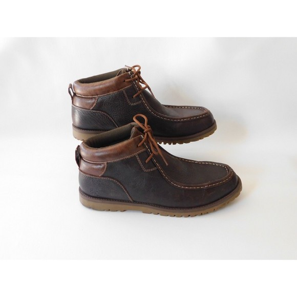 Stacy Adams Men\'s Moc Toe Boot Style 53369-247 Size 10.5 Leather Brown Shoe main image 4